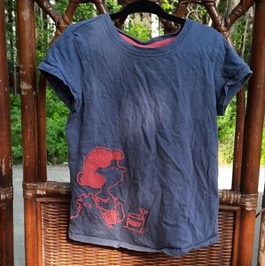 🍀3/15 Peanuts Cartoon Girl's Tee-shirt